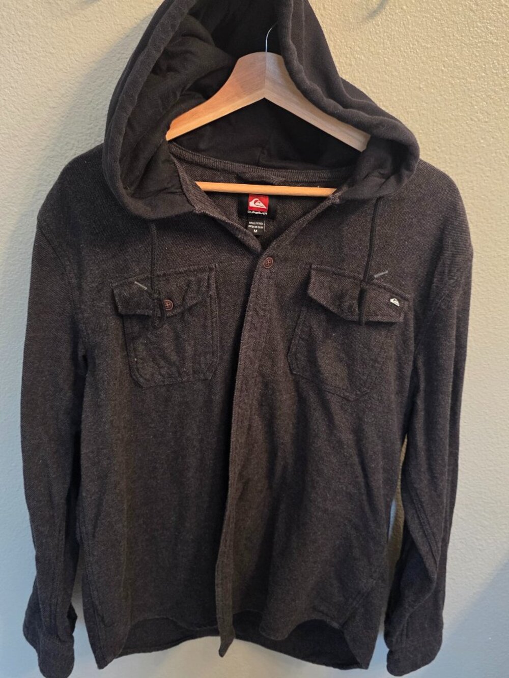 Quicksilver hooded button up